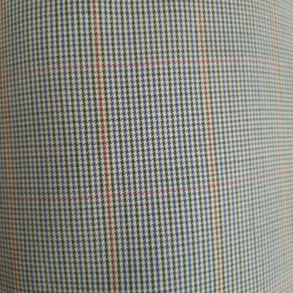 SAVILE ROW 100% Wool Blazer Jacket Plaid Beige Men's Sz 42 R - Picture 7 of 14